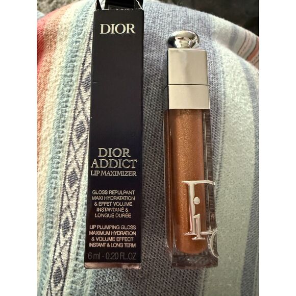 NIB DIOR Addict Lip Maximizer Plumping Gloss 049 Pure Copper - Picture 4 of 5
